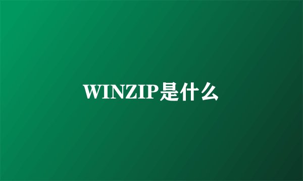 WINZIP是什么