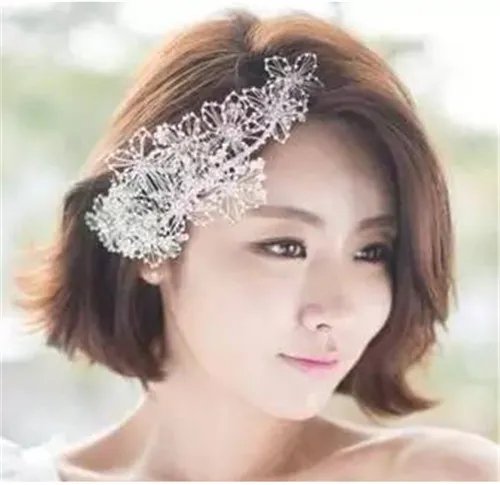 短发韩式新娘发型图片  短发怎么做新娘发型好看