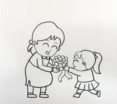 母亲节送给妈妈的画，孩子送妈妈的画怎么画？