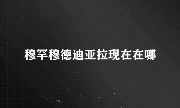 穆罕穆德迪亚拉现在在哪