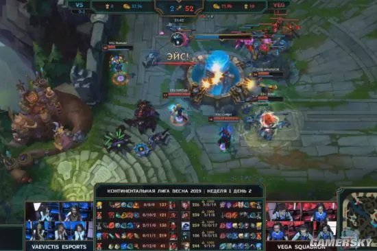 《英雄联盟》俄罗斯女子战队Vaevictis Esports惨遭吊打 三场全负排名垫底