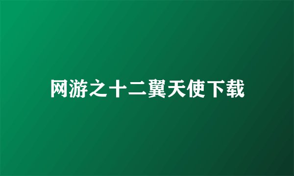 网游之十二翼天使下载