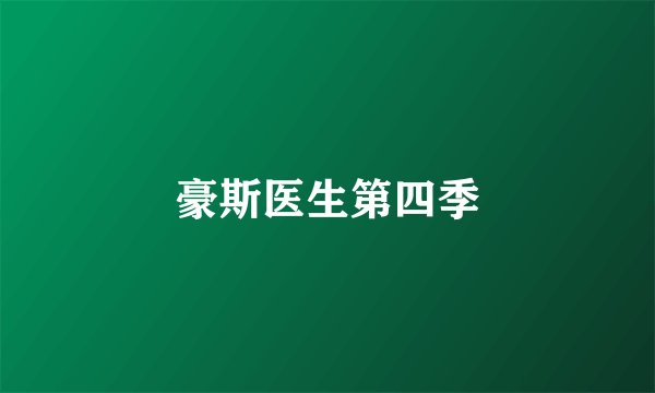 豪斯医生第四季