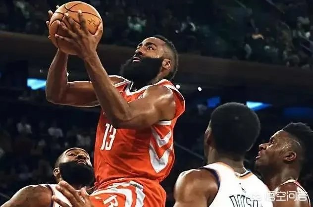 哈登晃倒韦斯利约翰逊数米远，等他站起来再投进三分，什么水平？