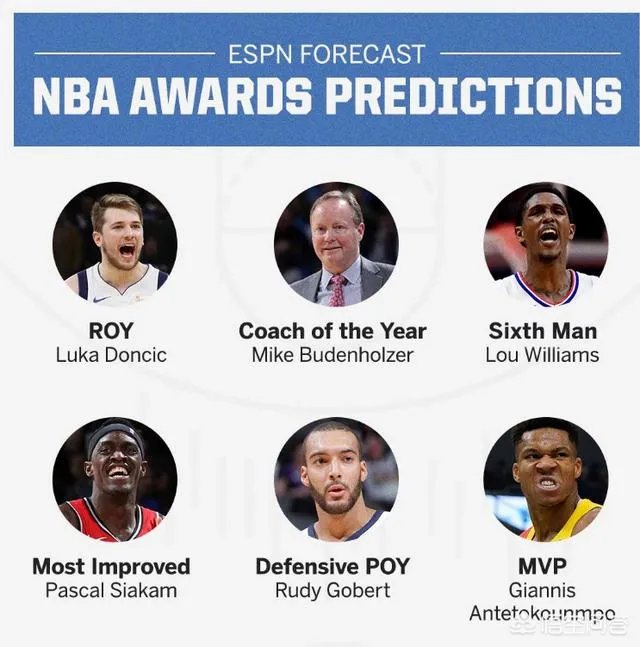 近日美媒ESPN选出2019赛季6大奖项，哈登不敌字母哥错失MVP，你怎么看？