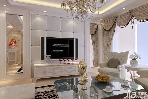 37图现代简约电视背景墙 打造时尚家居风