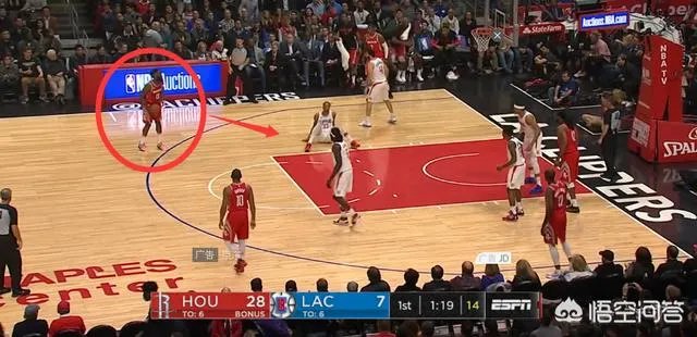 哈登晃倒韦斯利约翰逊数米远，等他站起来再投进三分，什么水平？