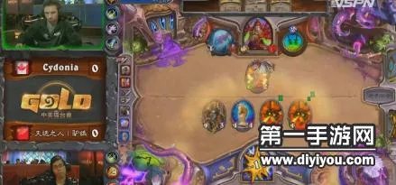 炉石传说中美对抗赛首轮第三场Cydonia3:1驴鸽