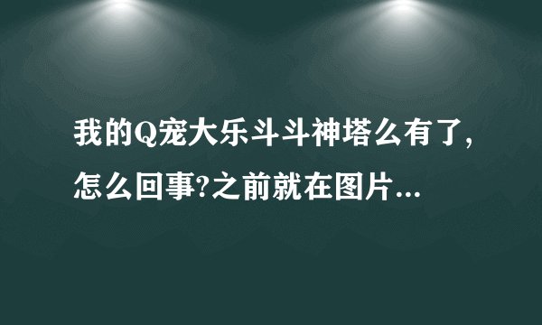 我的Q宠大乐斗斗神塔么有了,怎么回事?之前就在图片的选项里面的。那位好心人知道怎么回事。