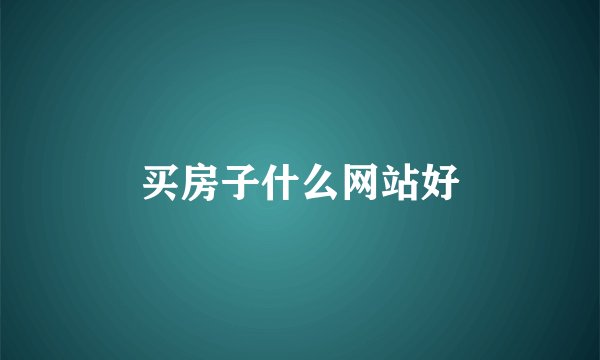 买房子什么网站好