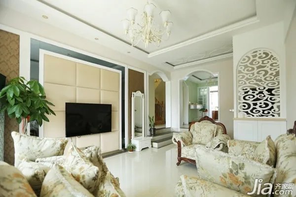 37图现代简约电视背景墙 打造时尚家居风