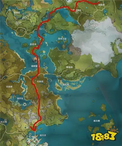 原神璃月海滩在哪