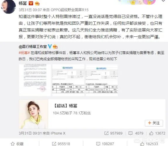 杨幂回应炸捐事件，声称自己没有资格说话，你怎么看？