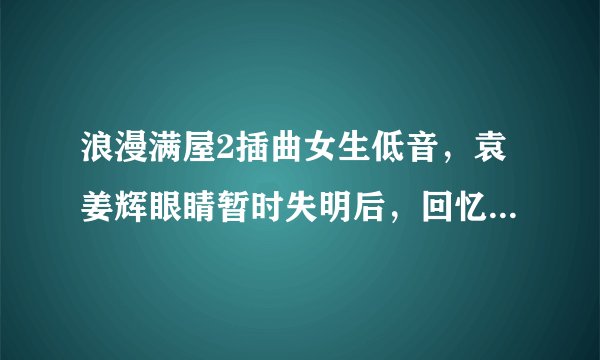 浪漫满屋2插曲女生低音，袁姜辉眼睛暂时失明后，回忆小时候的背景音乐是什么