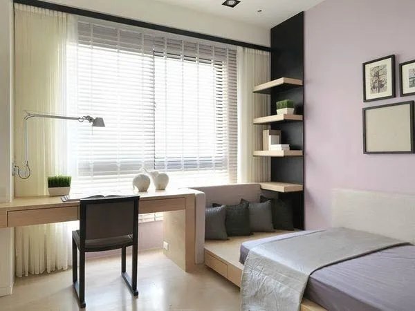 小卧室榻榻米装修效果图 清新实用榻榻米设计