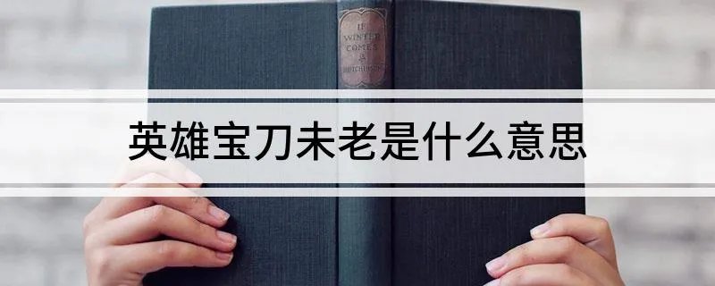 英雄宝刀未老是什么意思
