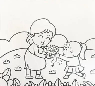 母亲节送给妈妈的画，孩子送妈妈的画怎么画？