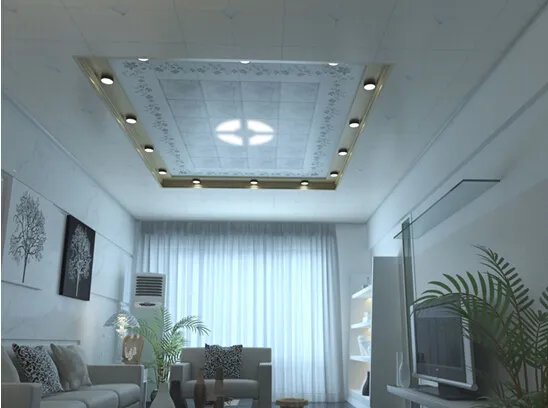 客厅集成吊顶效果图来袭，看看天花吊顶的不同装修效果