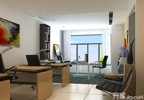 看小办公室装修效果图 学小办公室设计