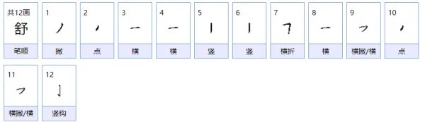 舒有哪些组词，怎么组？