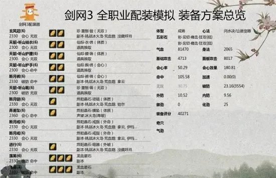 《剑网3》世外蓬莱藏剑PVE配装从入门到毕业教学