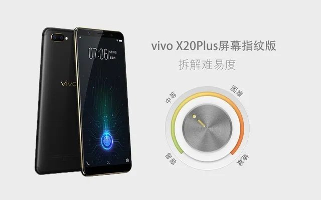 vivo X20Plus屏幕指纹版拆解:揭秘黑科技