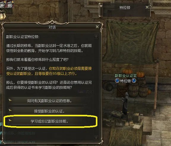 《新天堂2》副职业使用介绍