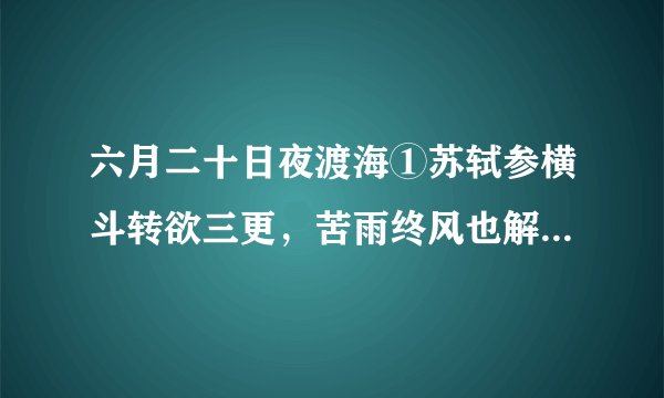 六月二十日夜渡海①苏轼参横斗转欲三更，苦雨终风也解晴。云散月明谁点缀？天容海色本澄清。空余鲁叟乘桴②意，粗识轩辕奏乐声③。九死南荒吾不恨，兹游奇绝冠平生。注：①本诗是苏轼被贬儋州，后遇赦自海南岛返回途中所作。②鲁叟：指孔子。乘桴：乘木筏子。《论语·公冶长》：“道不行，乘桴浮于海。”③轩辕，即黄帝。《庄子·天运》中说，黄帝在洞庭湖边演奏《咸池》乐曲，这是与天地造化合一的音乐。本诗塑造了怎样的诗人形象？请结合诗歌内容简要分析。