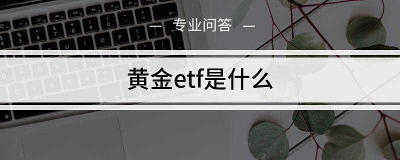 黄金etf是什么
