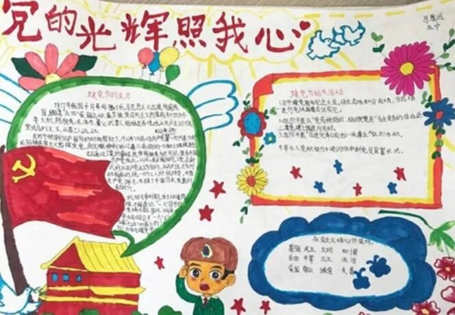 7.1建党节手抄报简单又漂亮