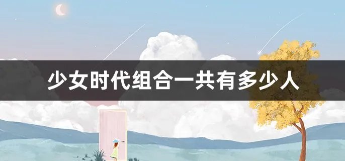 少女时代组合一共有多少人