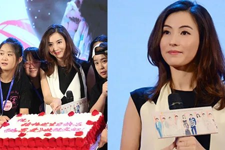 任贤齐张柏芝合体画面温馨 张美女发布会现身穿搭休闲