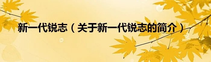 新一代锐志（关于新一代锐志的简介）