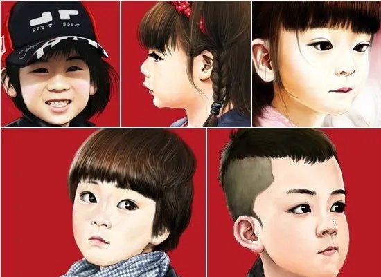 求爸爸去哪儿的所有PS图片