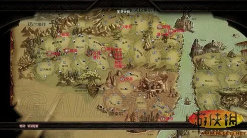 《阿玛拉王国：惩罚》各技能训练师出没点附图版