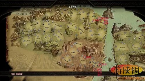 《阿玛拉王国：惩罚》各技能训练师出没点附图版