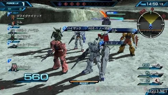 PSV新作《高达EXVS FORCE》海量游戏新截图公布