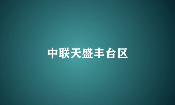中联天盛丰台区