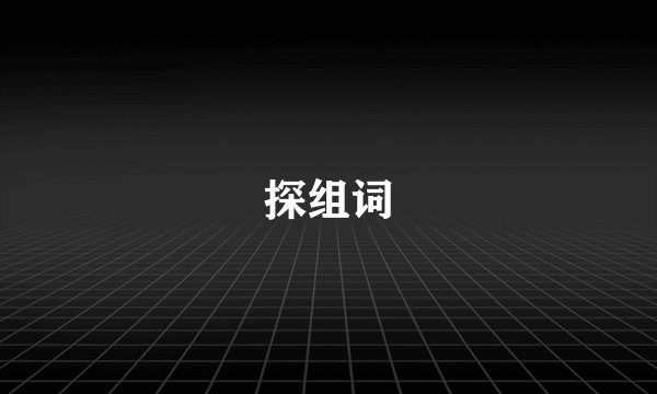 探组词