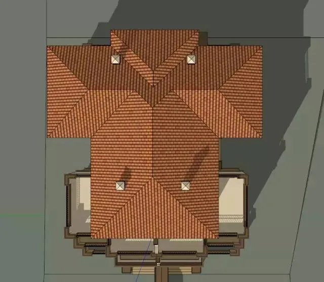 各种风格的石材别墅效果图