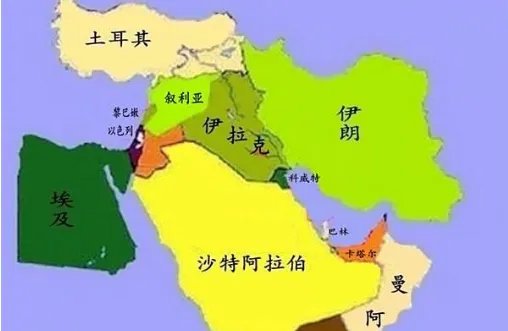 世界地图中的叙利亚