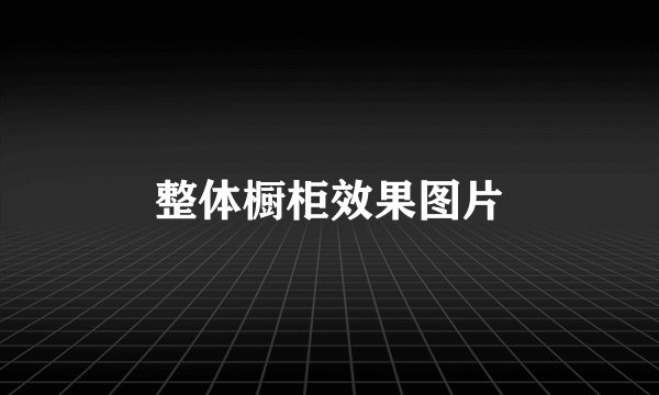 整体橱柜效果图片