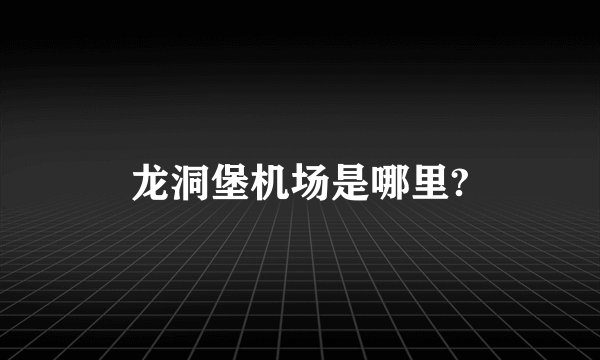 龙洞堡机场是哪里?