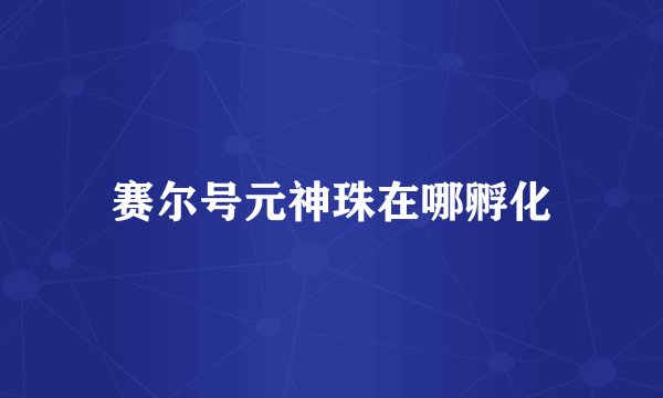 赛尔号元神珠在哪孵化