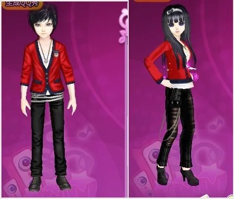 求QQ炫舞的好看情侣装