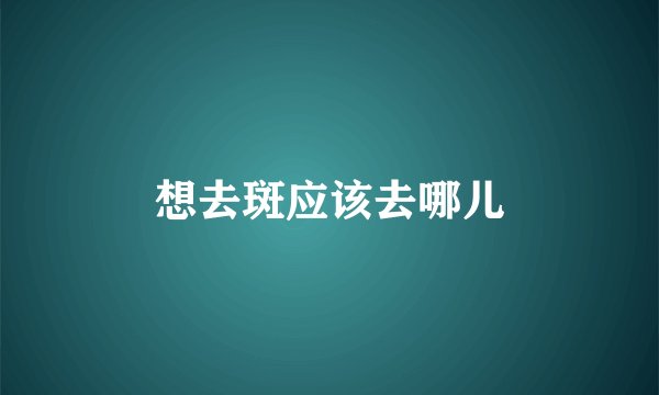 想去斑应该去哪儿