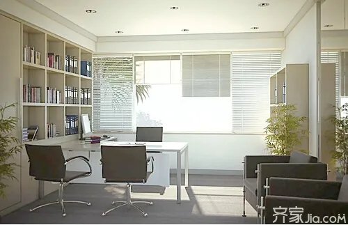 看小办公室装修效果图 学小办公室设计