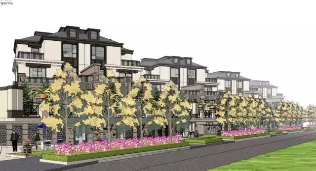 各种风格的石材别墅效果图