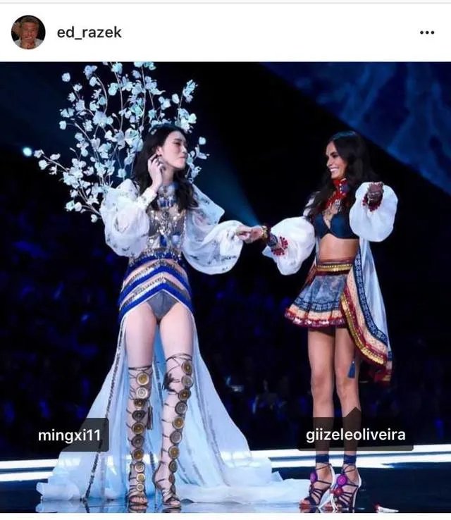 2017维秘秀奚梦瑶摔倒,你怎么看?