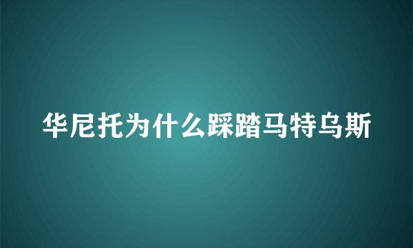 华尼托为什么踩踏马特乌斯